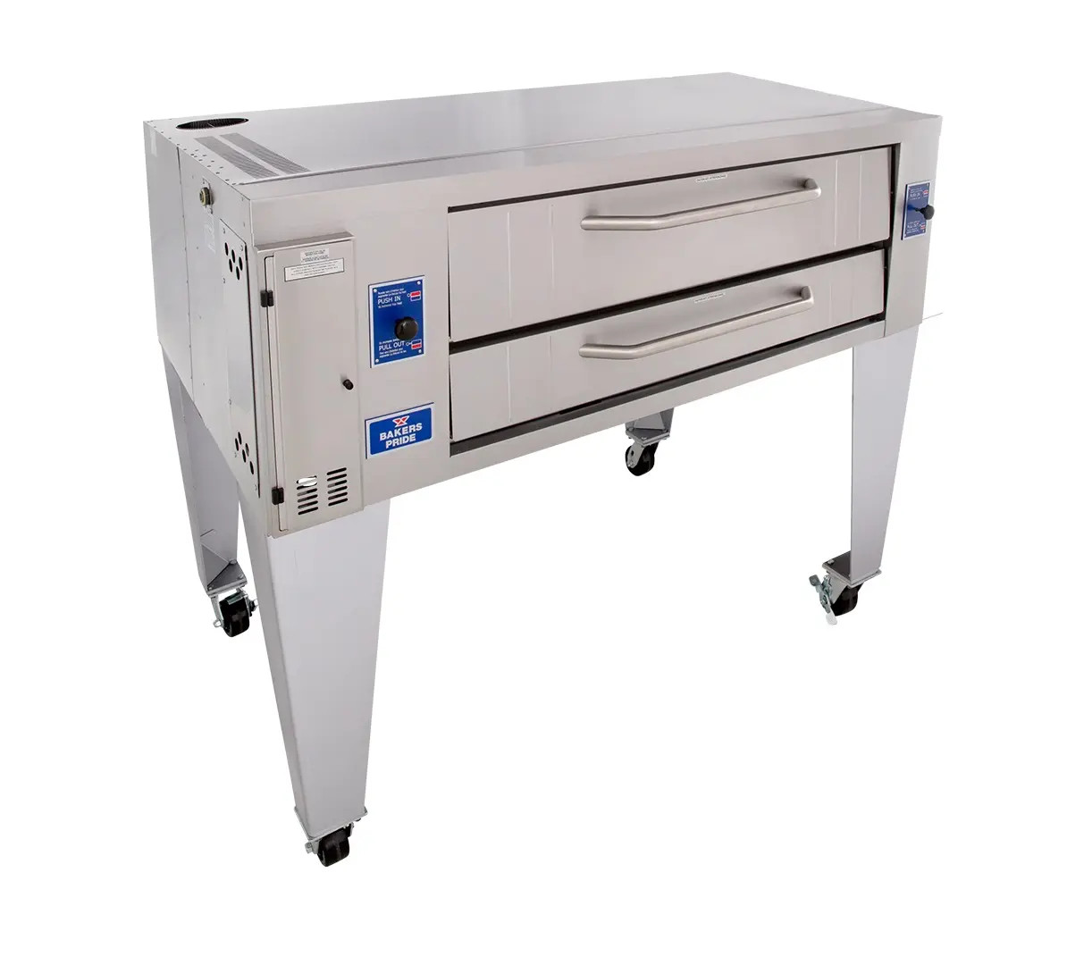 Bakers Pride Y-600 60″ Super Deck Single Pizza Deck Oven – Nat Gas 120,000 BTUs