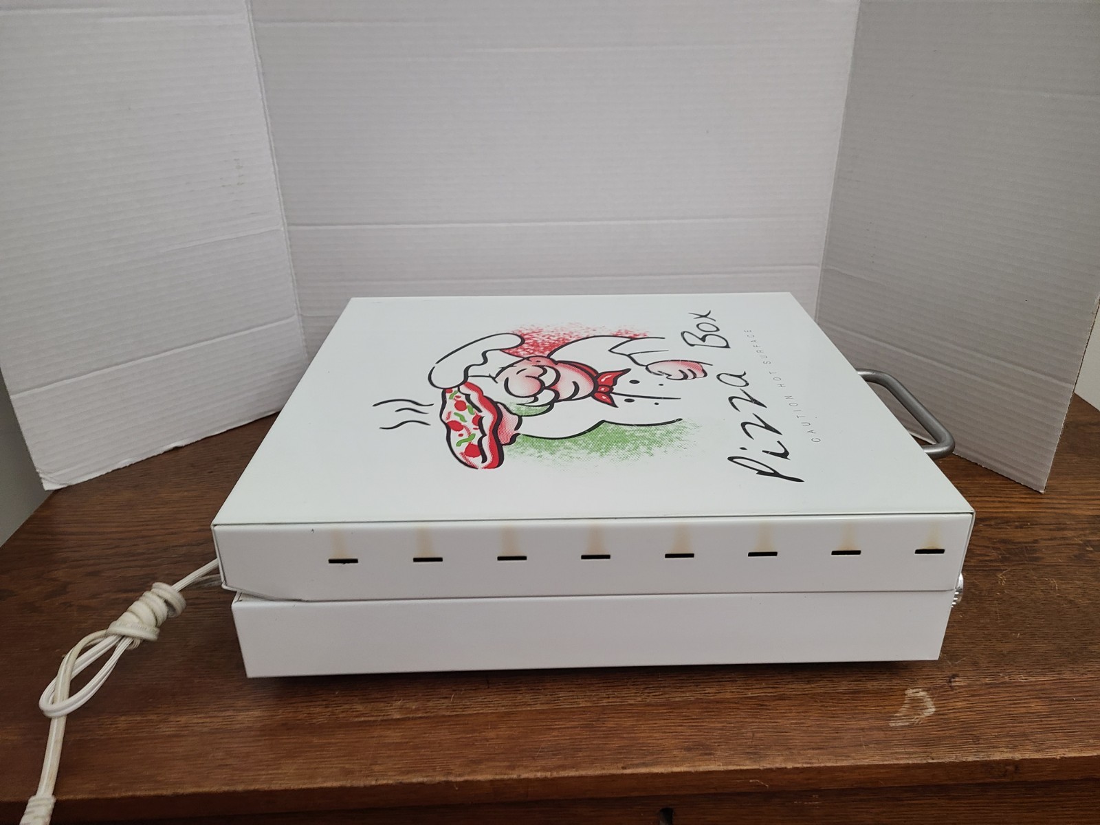 WORKS Cuizen Pizza Box Countertop Pizza Oven w/ 12″ Rotating Pan PIZ-4012