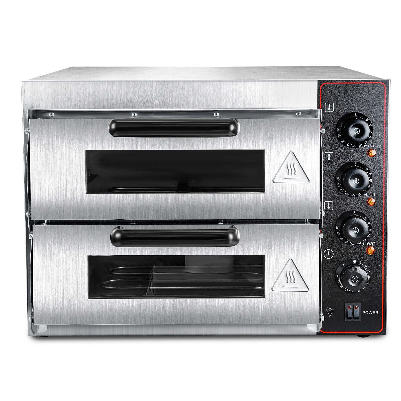 Electric Pizza Oven Countertop 16″ Double Deck Commercial Pizza Maker 110V 3000W