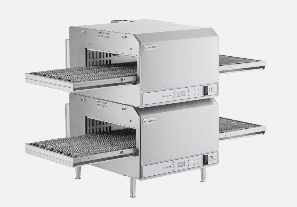 New Lincoln 2501 Ventless Double Stacked Countertop Impinger Electric Oven 2501V