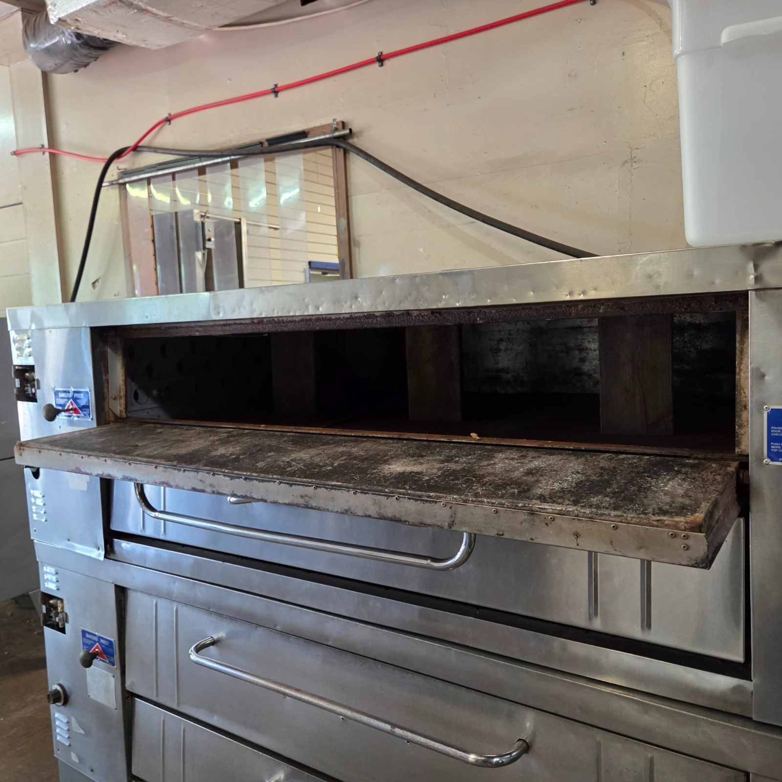 Bakers Pride Y-602 Natural Gas Double Deck Pizza Ovens