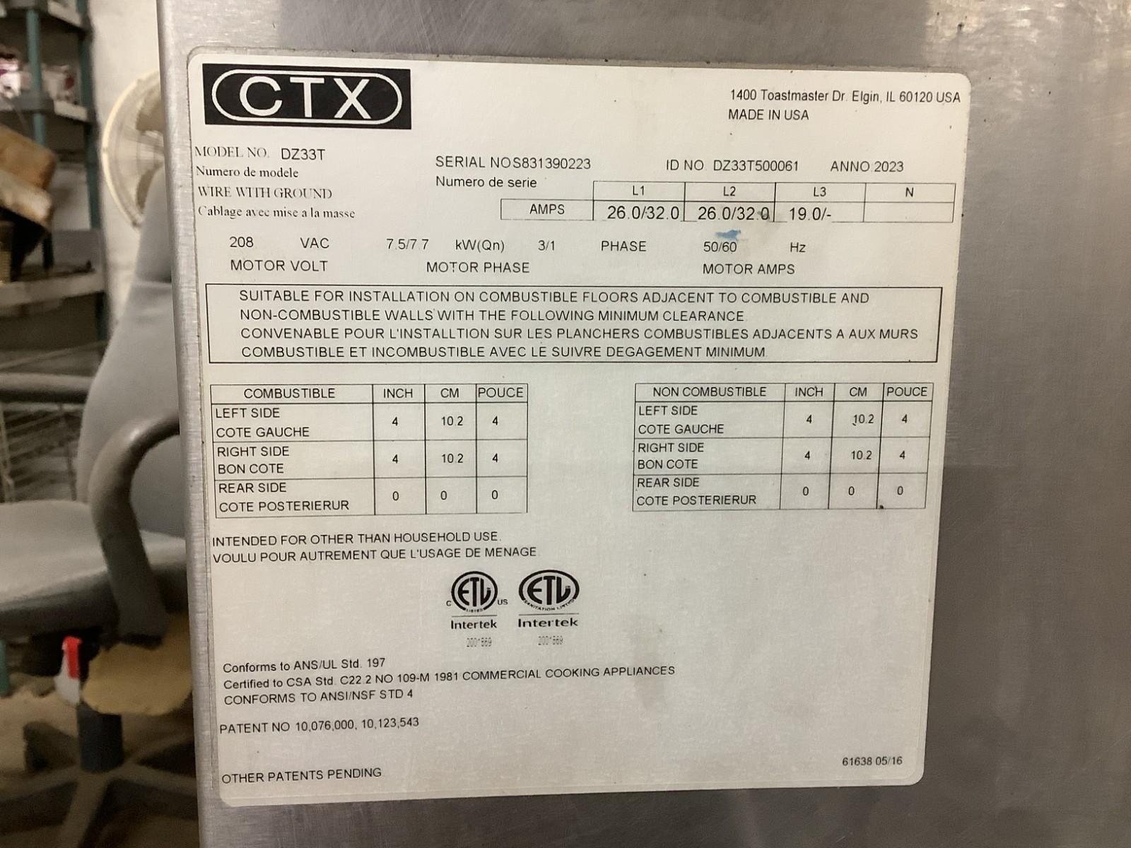 Pizza Oven Conveyor 2023 Middleby Marshall DZ33T Double Stack 208V 3PH TESTED