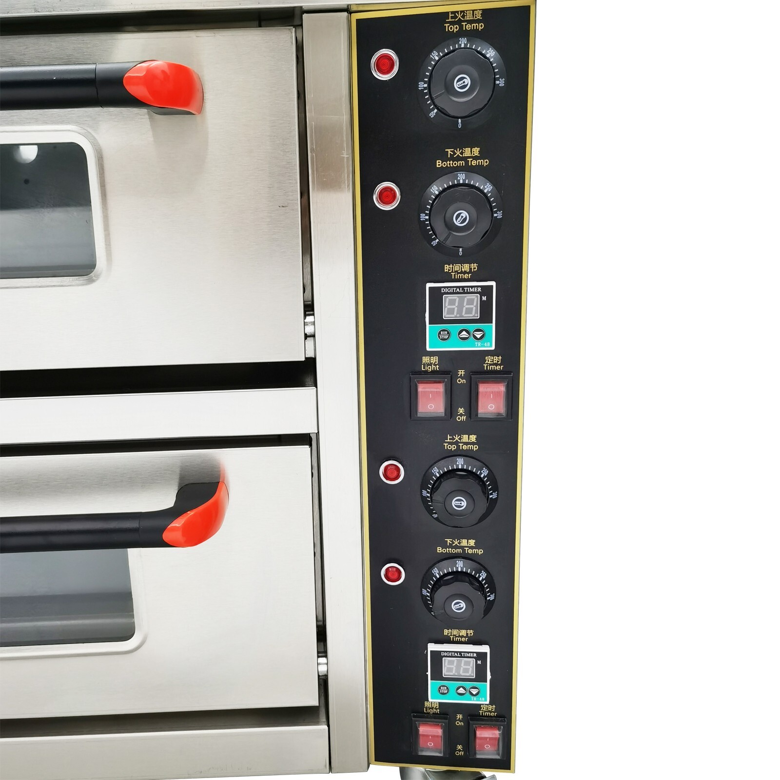 Commercial Pizza Bread Oven 220V 6.4KW Large Double Electric Oven