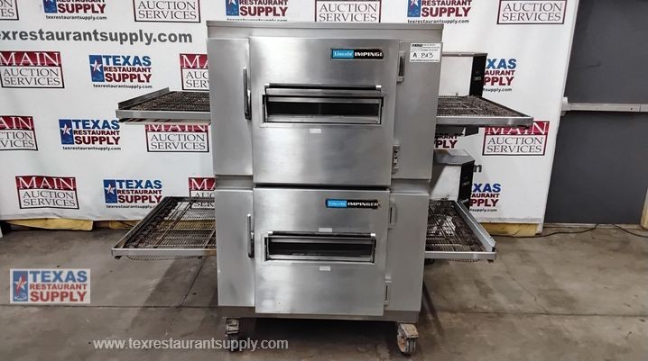 Lincoln Impigner Gas Double Stack Conveyor Pizza Oven