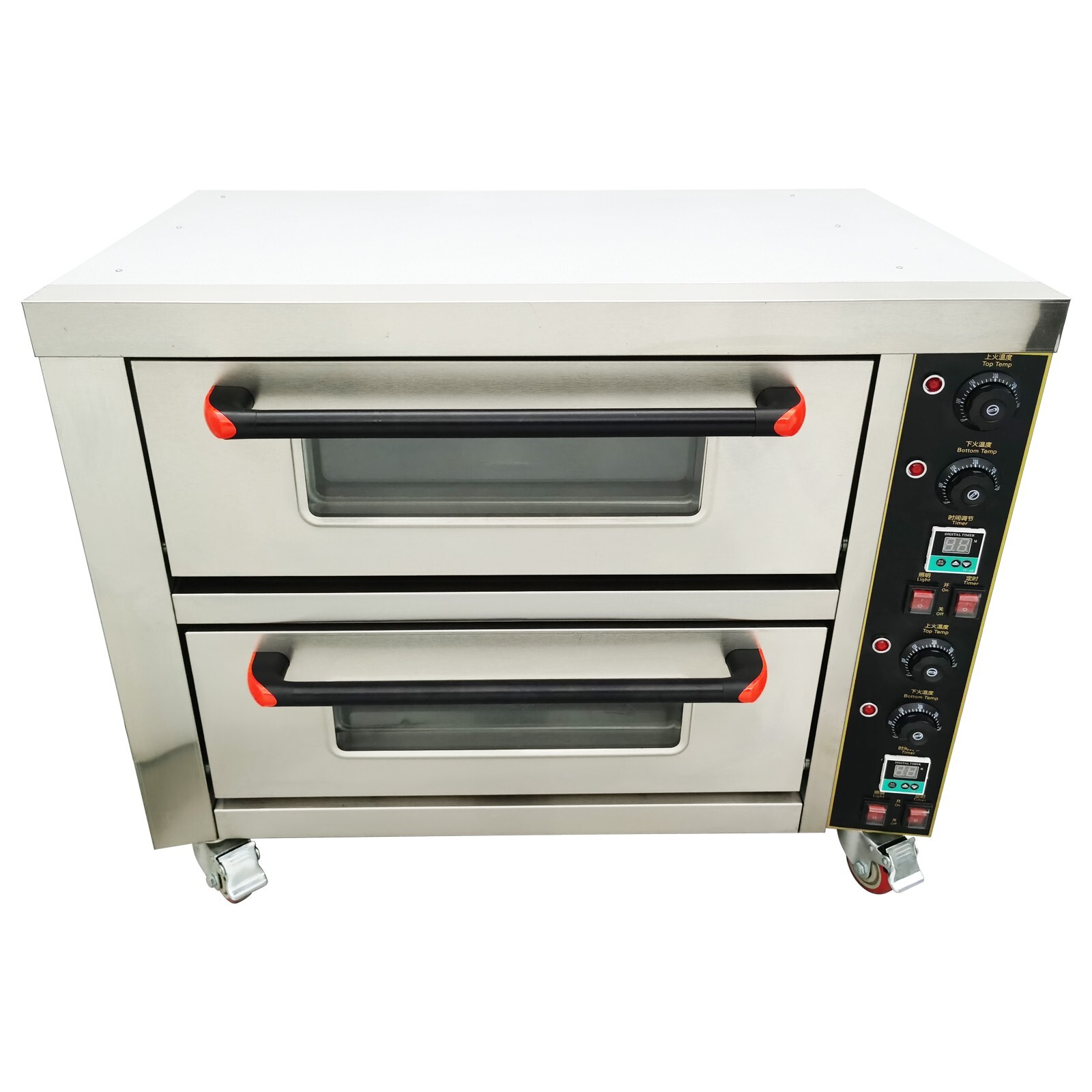 Commercial Pizza Bread Oven 220V 6.4KW Large Double Electric Oven