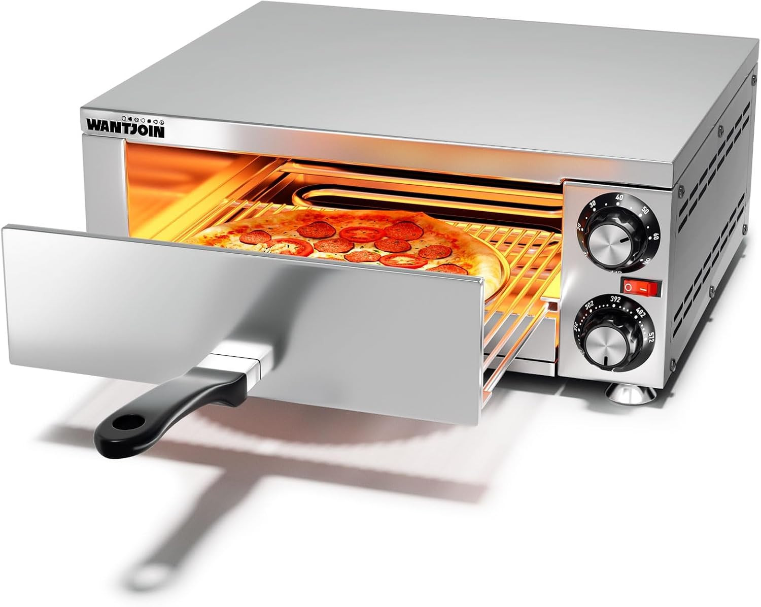 Pizza Oven Indoor – Electric Pizza Ovens Countertop Stainless Steel Commercial P