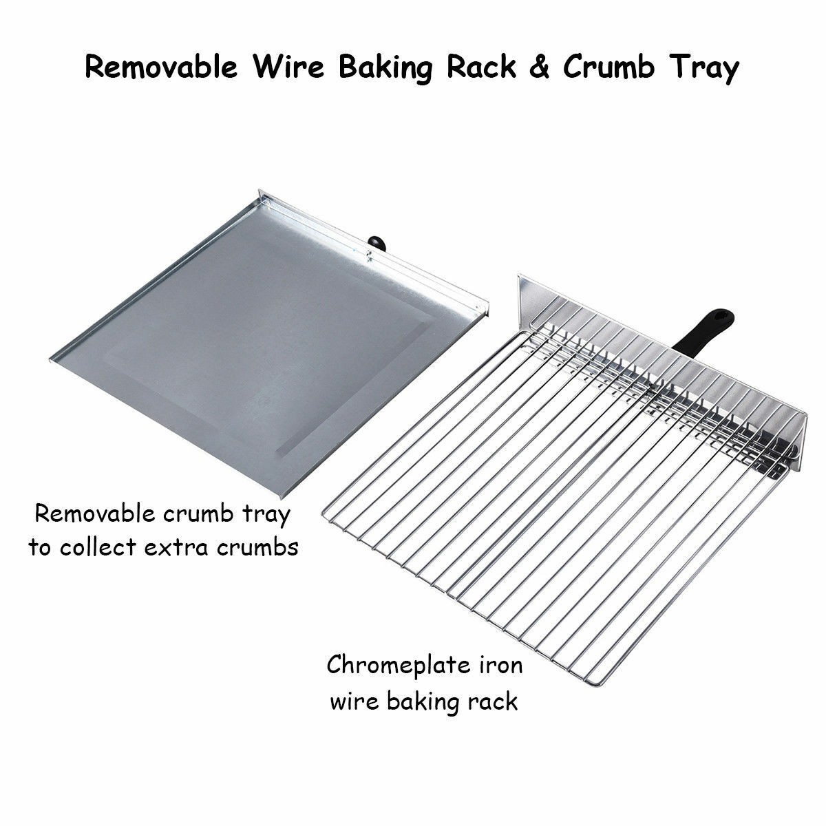 Home Kitchen Pizza Oven Stainless Steel Counter Top Snack Pan Bake