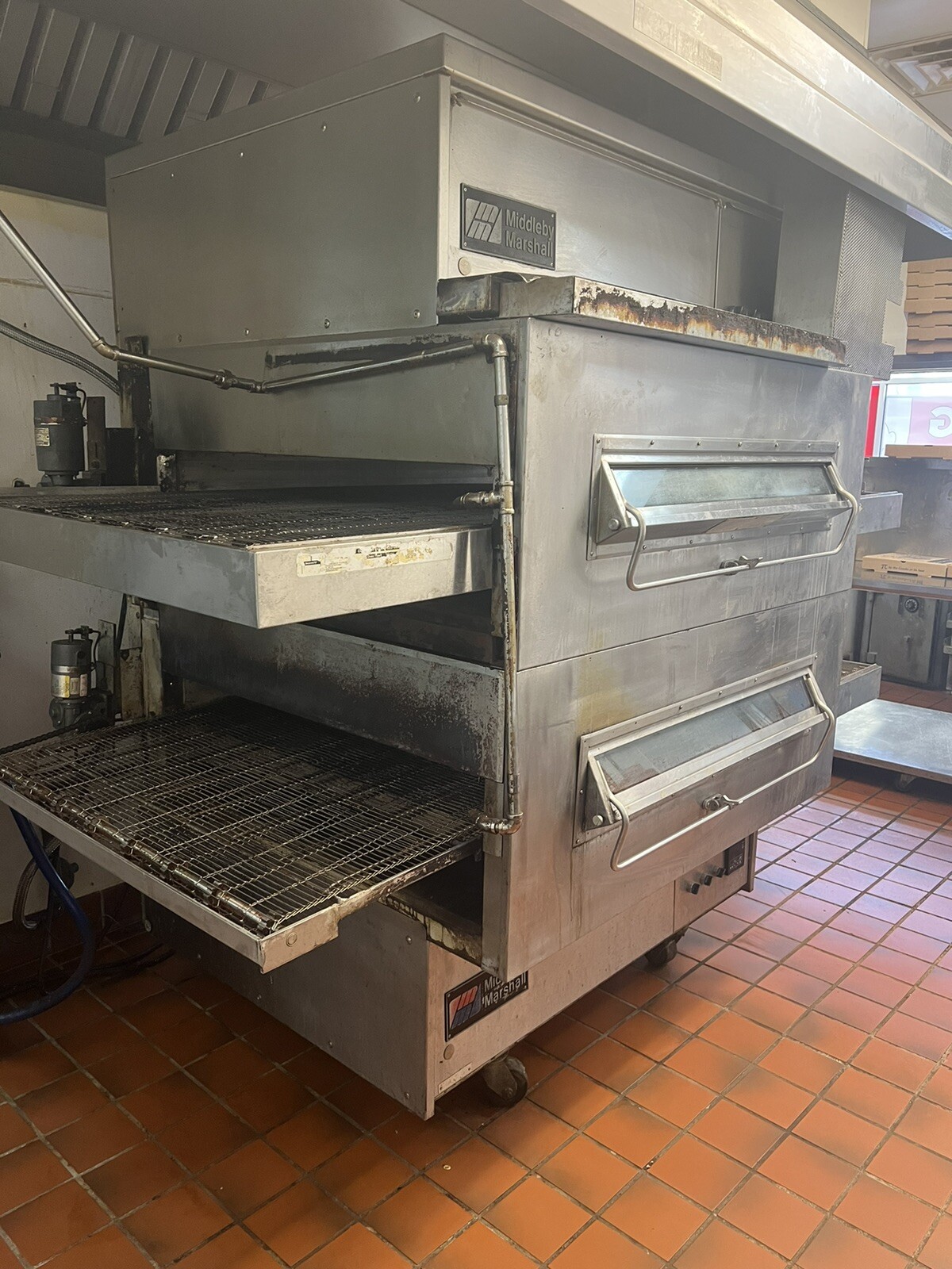 Middleby Marshall PS360 Doublestack Gas Pizza Oven Conveyor Belt