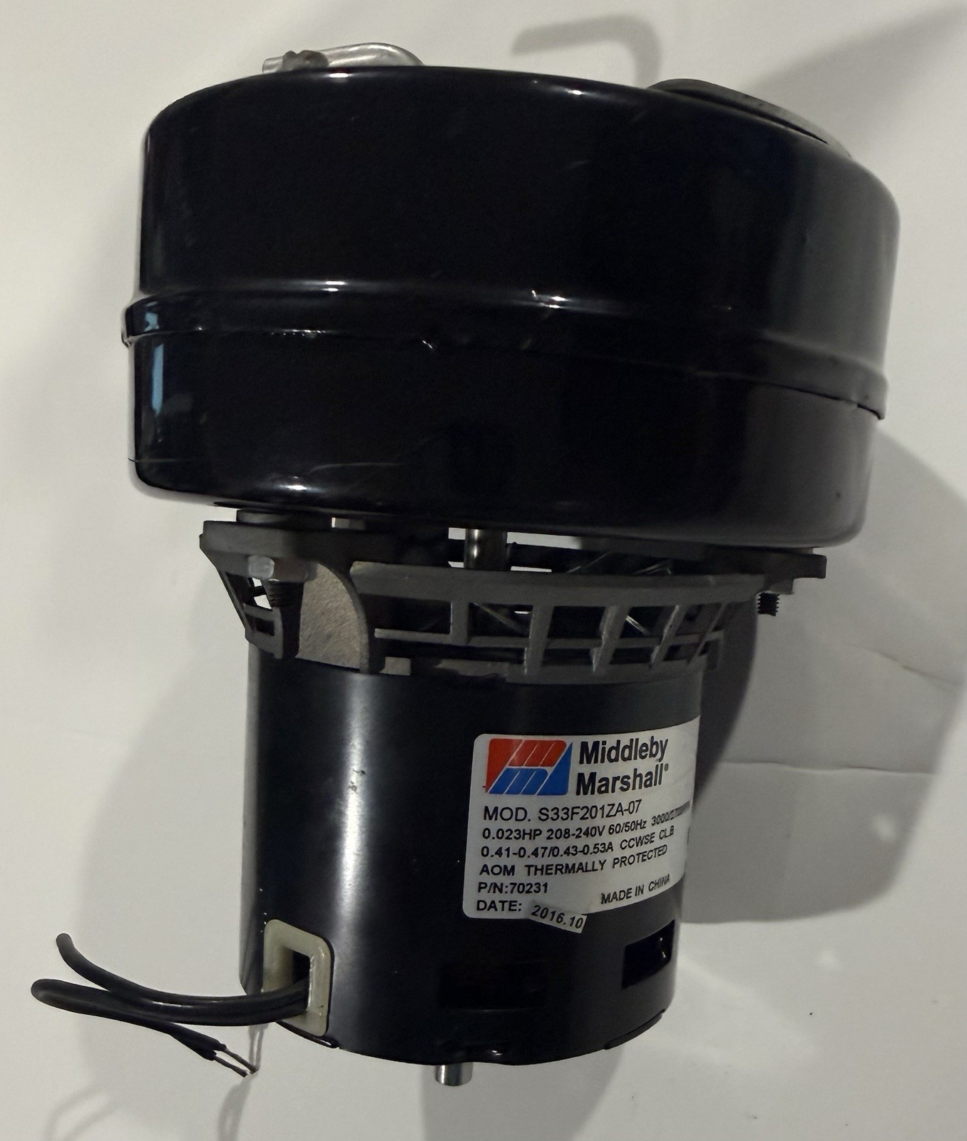 Middleby Marshall part # 70231 Burner Blower Motor, 208-240V 1Phase