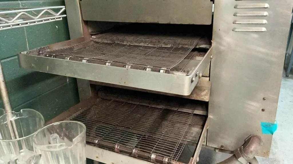 CTX Double Stack Electric Conveyor Oven Commercial 208V Pizza 2 Deck Roller #1A