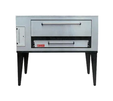 Marsal SD-10866 86″ Gas Stainless Steel Single Deck 8 Pie Pizza Oven
