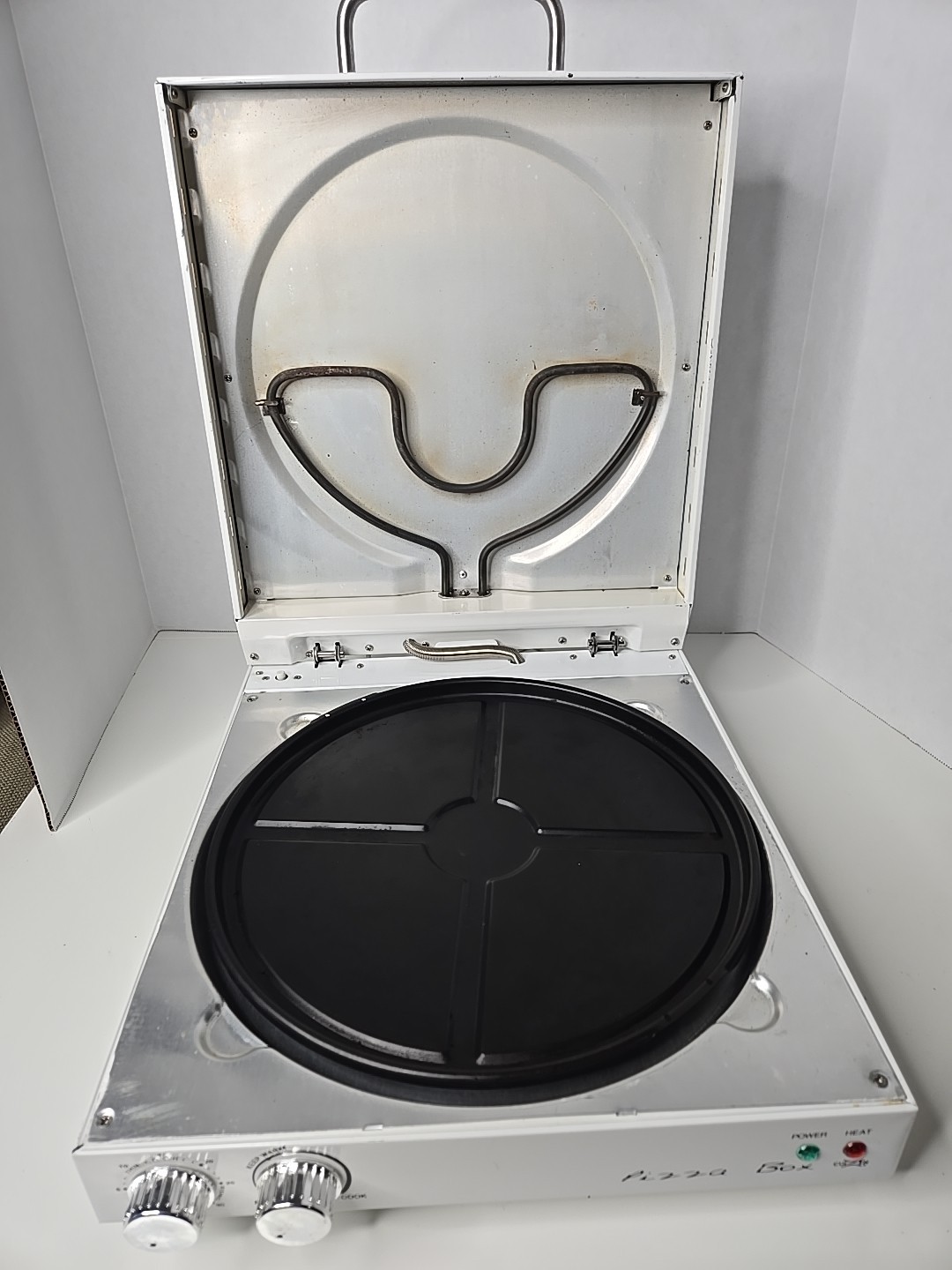 Cuizen Pizza Box Countertop Pizza Oven w 12″ Rotating Pan PIZ-4012 Tested Works