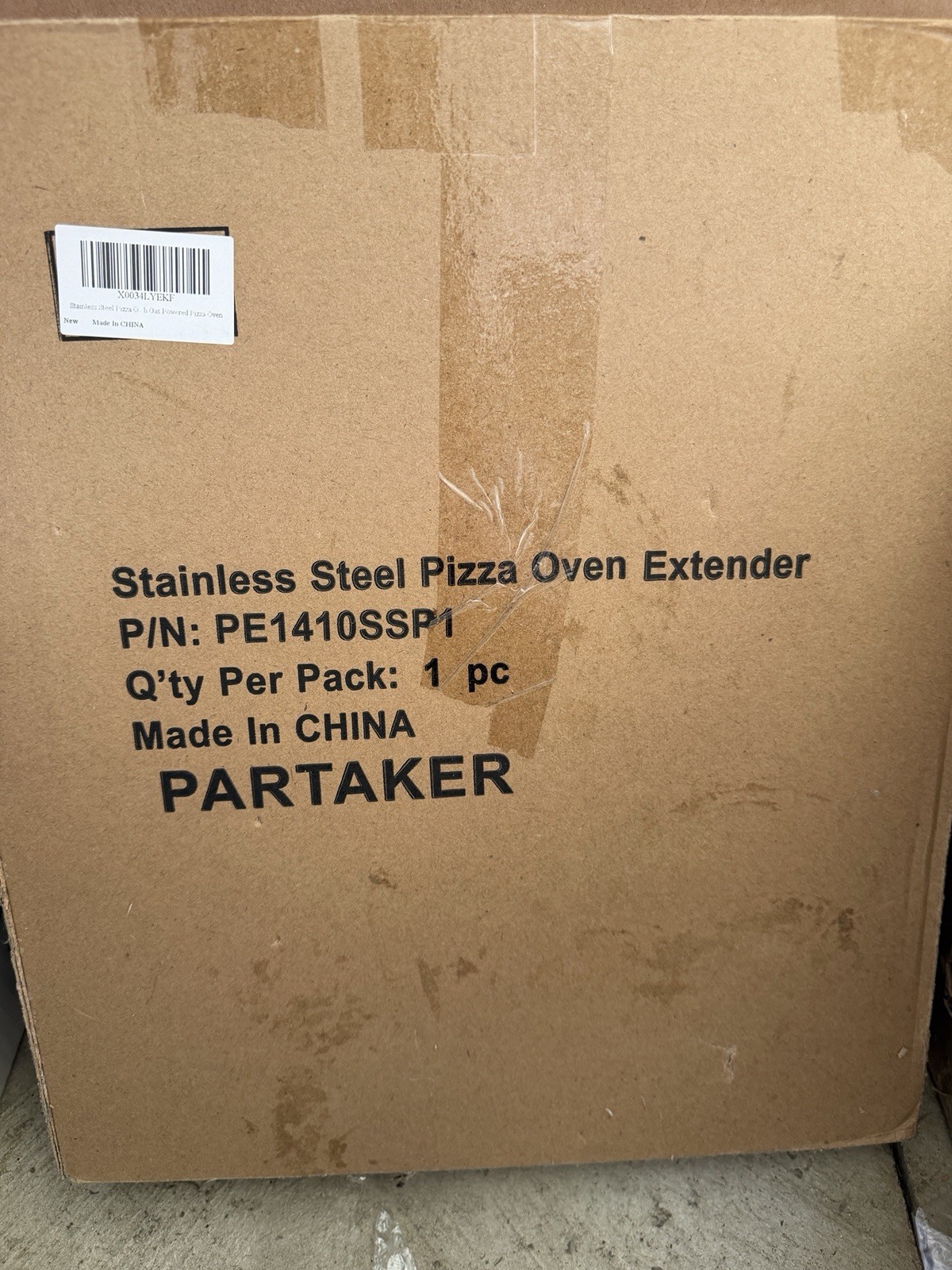 Stainless Steel Pizza Oven Extender PARTAKER P200 Gas Oven Attachment No Screw