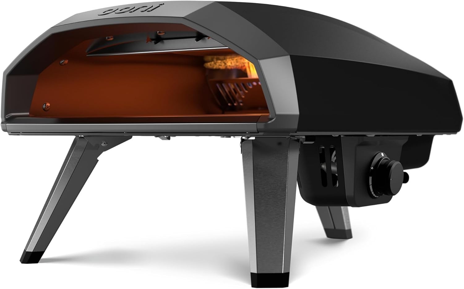 Foundry Black 14-Inch Portable Gas Pizza Oven with Superior Heat Distribution