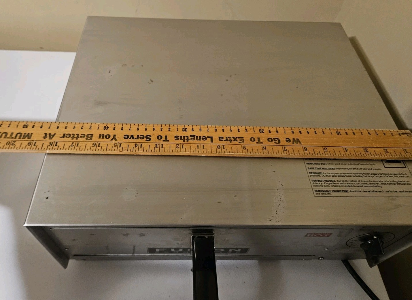 Fusion Commercial Electric Countertop Pizza Oven Model 507