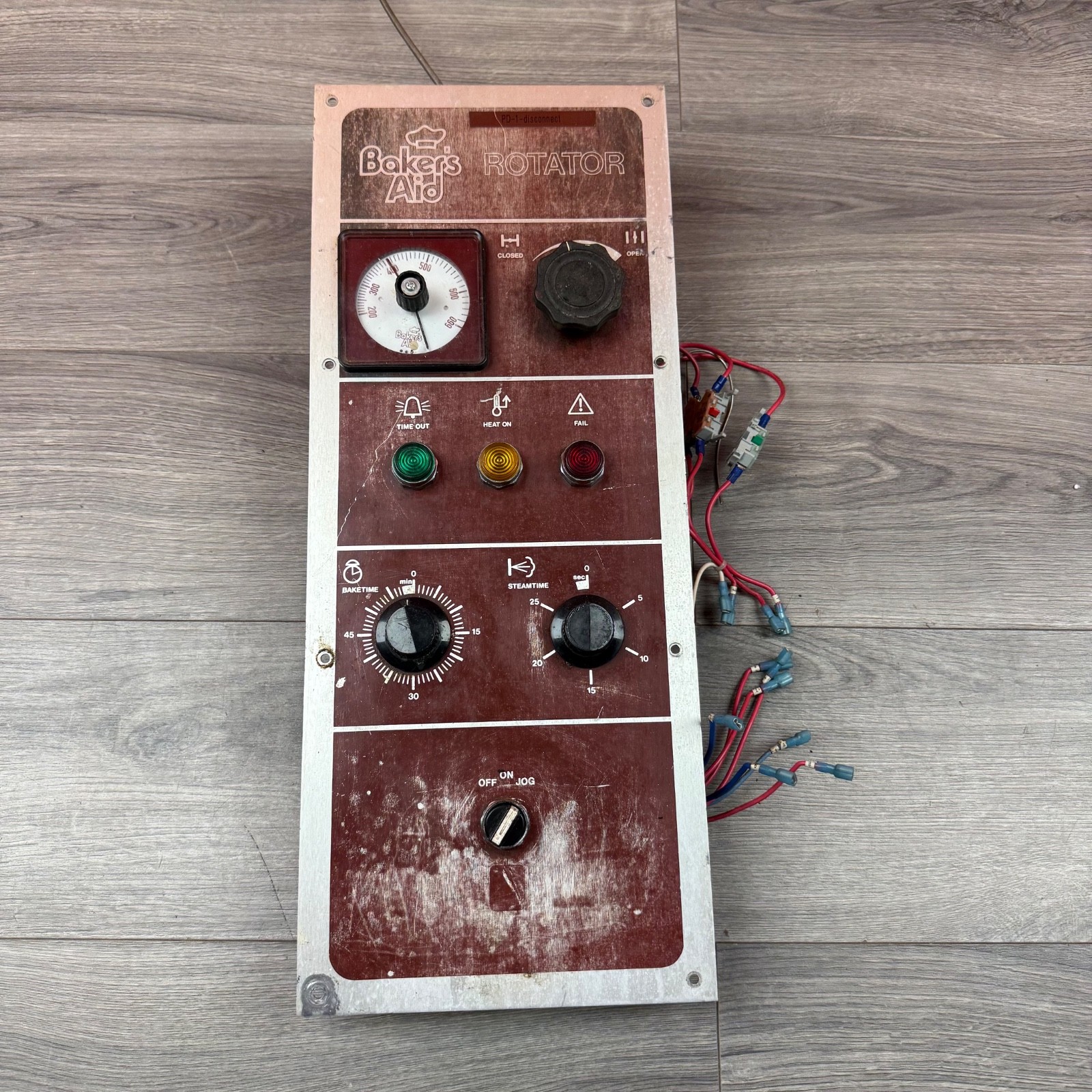 Bakers Aid Rotator Control Panel – Power Switch | Thermometer Temp