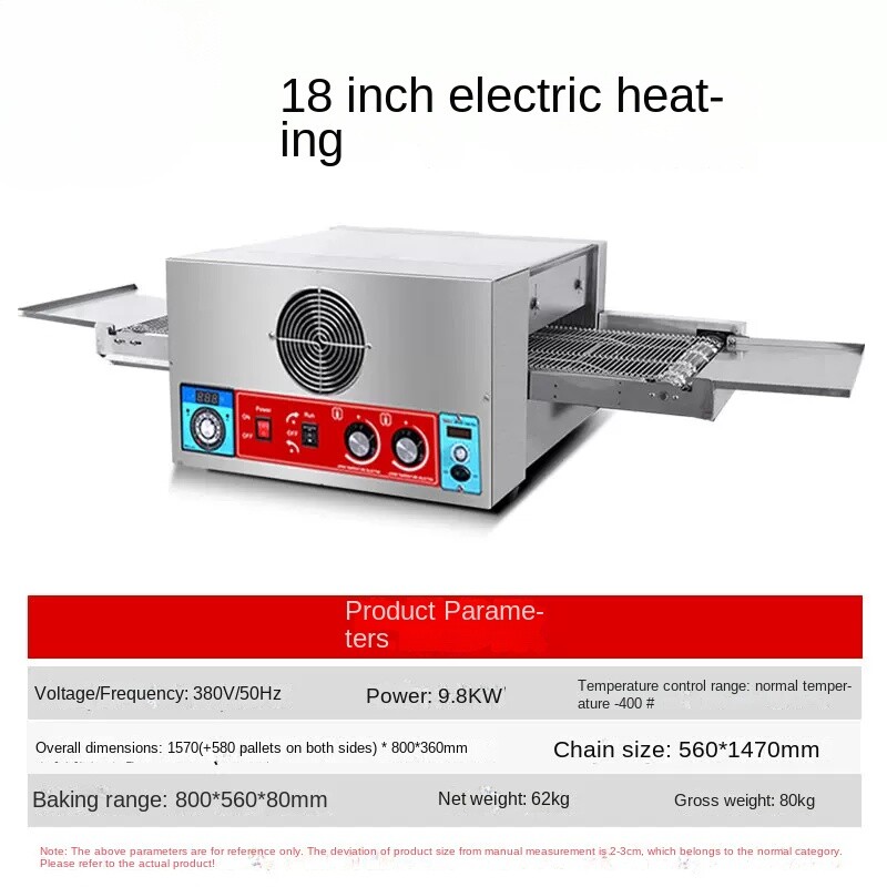 Gas Crawler Pizza Oven Chain Pizza Oven Commercial Baking Electric Oven