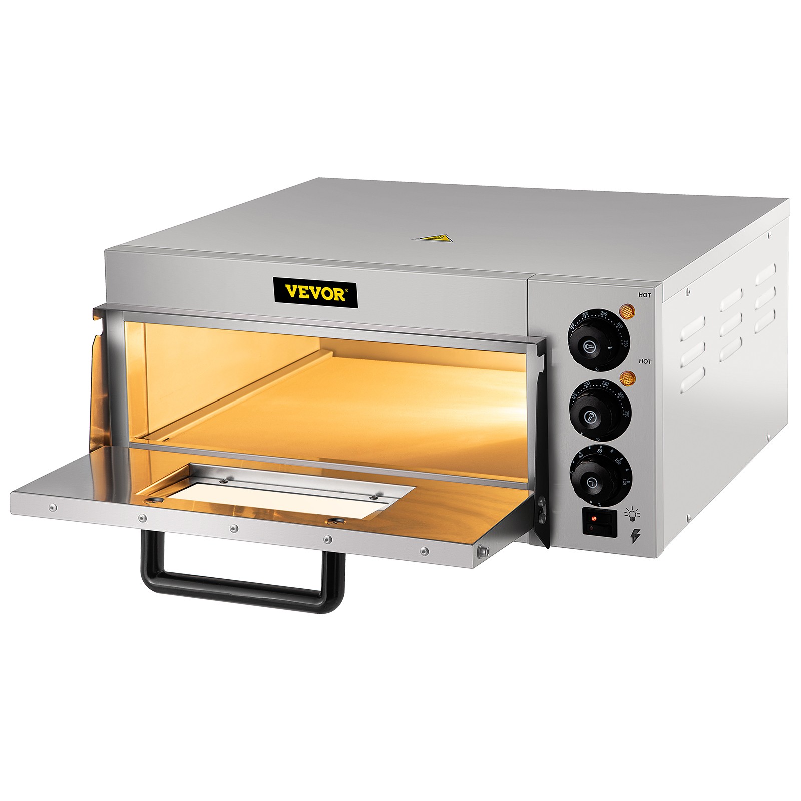 VEVOR Commercial Countertop Pizza Oven Electric Pizza Oven for 14″ Pizza Indoor