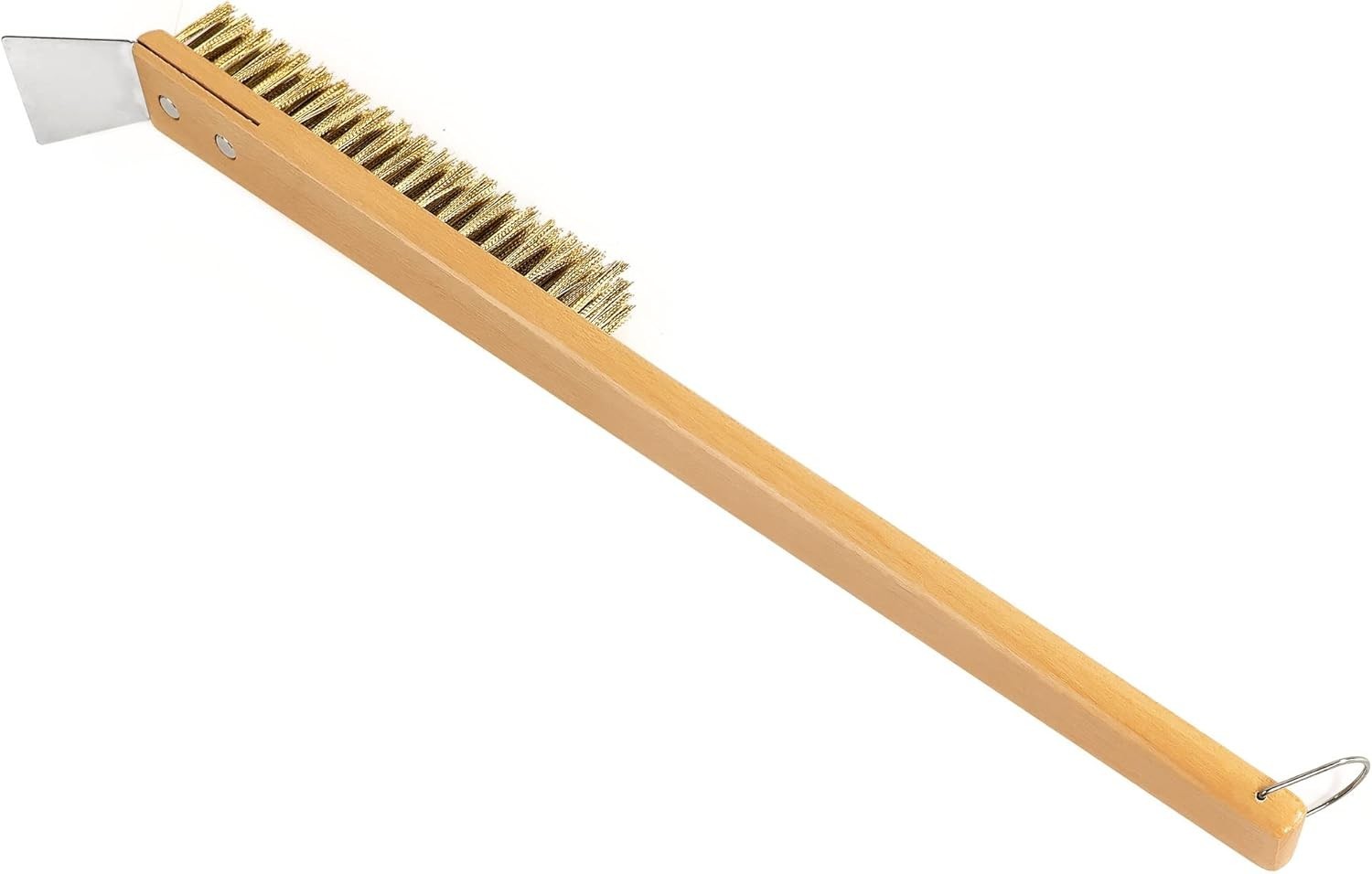 LRUI Outdoor Pizza Oven & Stone Cleaning Brush with Copper Wire & Scraper