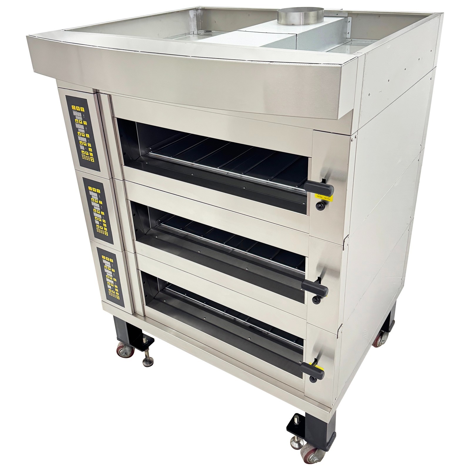 3 Decks Commercial Electric Oven Movable Cake Bread Pizza Baking Large Oven 220V