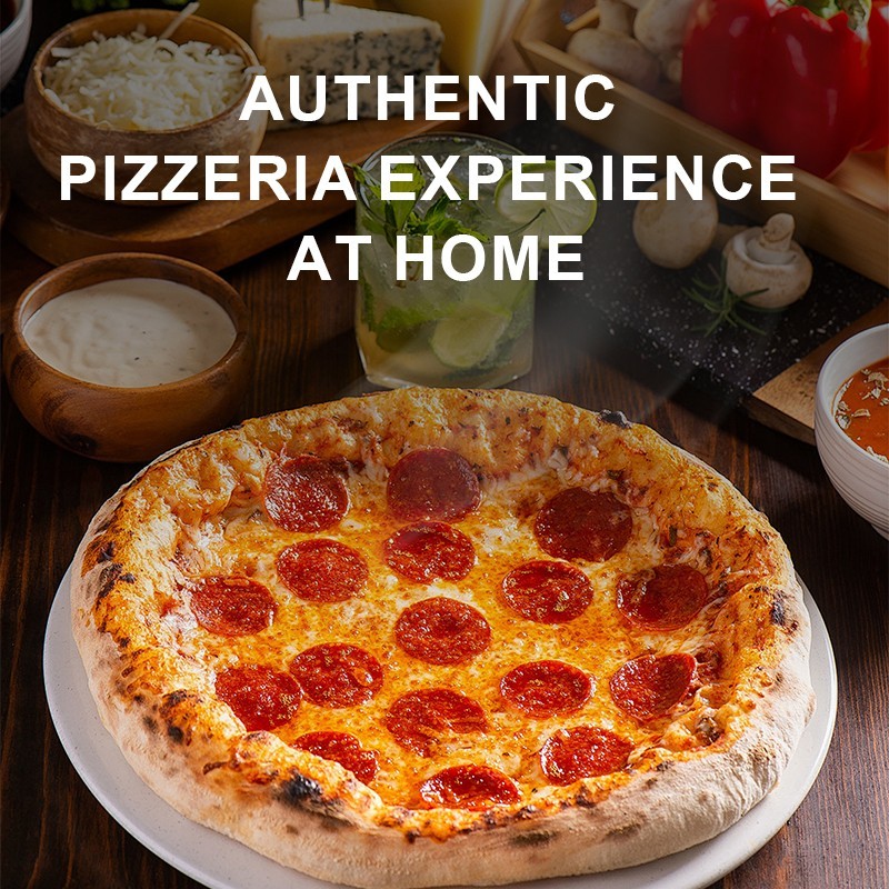 Electric Pizza Maker Oven Indoor 12 Inch Indoor Countertop Pizza 1200W 800°F