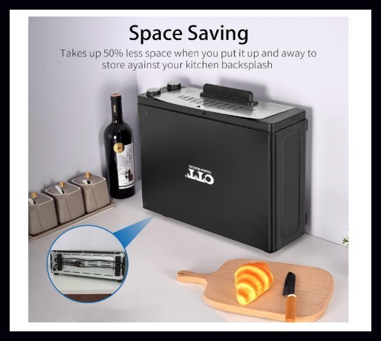 CTT Black 2 in 1 Baker Pizza Oven Countertop Toaster Multi-Functional