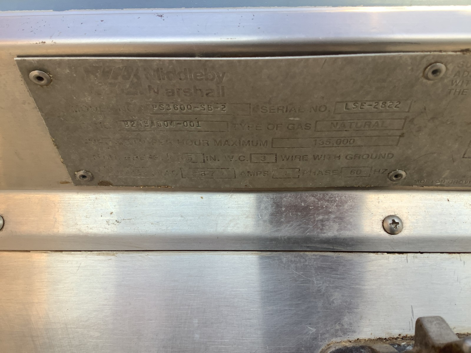 Pizza Oven Conveyor Middleby Marshall PS360Q Double Stack Nat Gas Tested
