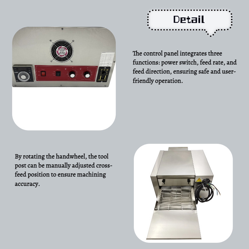 Countertop Conveyor Pizza Baking Oven 12″ Belt Chain Type Baking Machine 220V