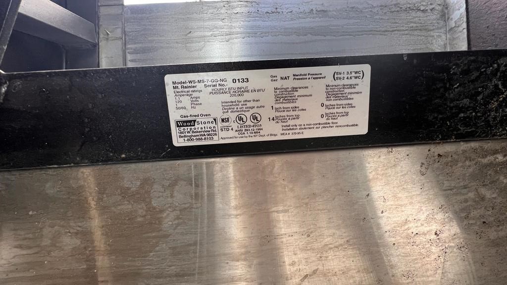 Wood Stone Gas Pizza Oven WS-MS-7-GG-NG | Natural Gas | Commercial