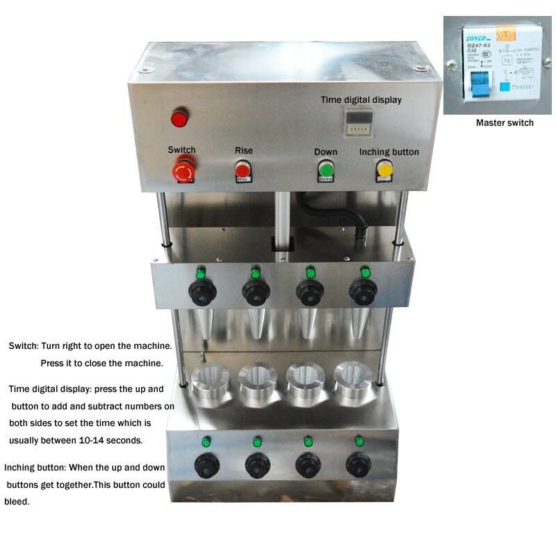 PreAsion Commercial Pizza Cone Forming Making Machine Hand-held Pizza Cone Maker