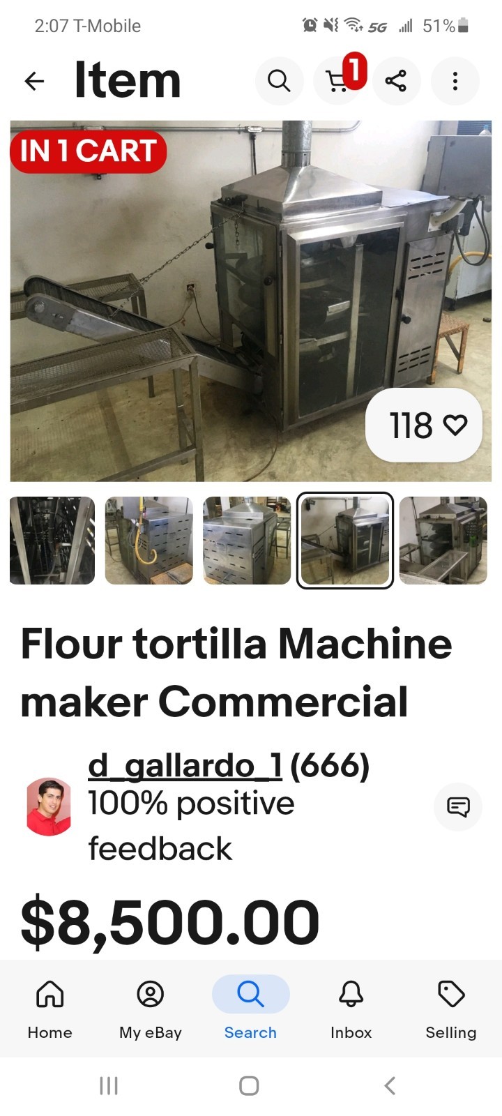 gas tortilla machine