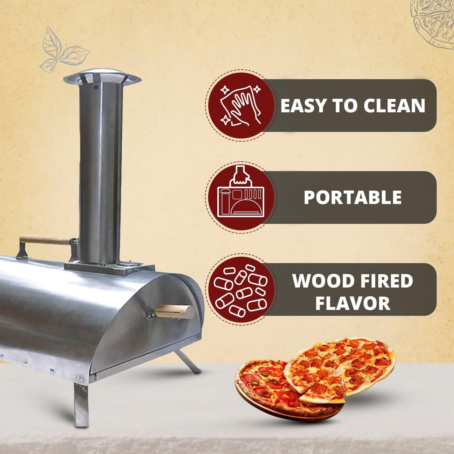 Outdoor Pizza Oven with Accessories