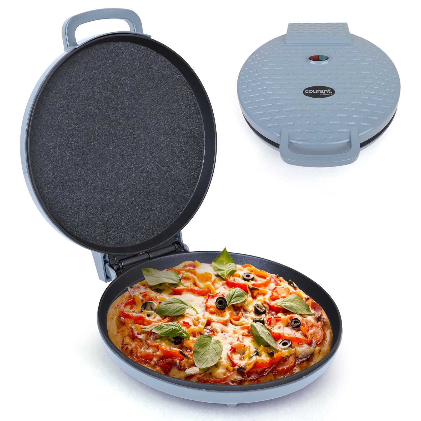 Courant Pizza Maker 12″ Machine Cool-Touch Handle Non-Stick CPM-1220 ETL 1440W