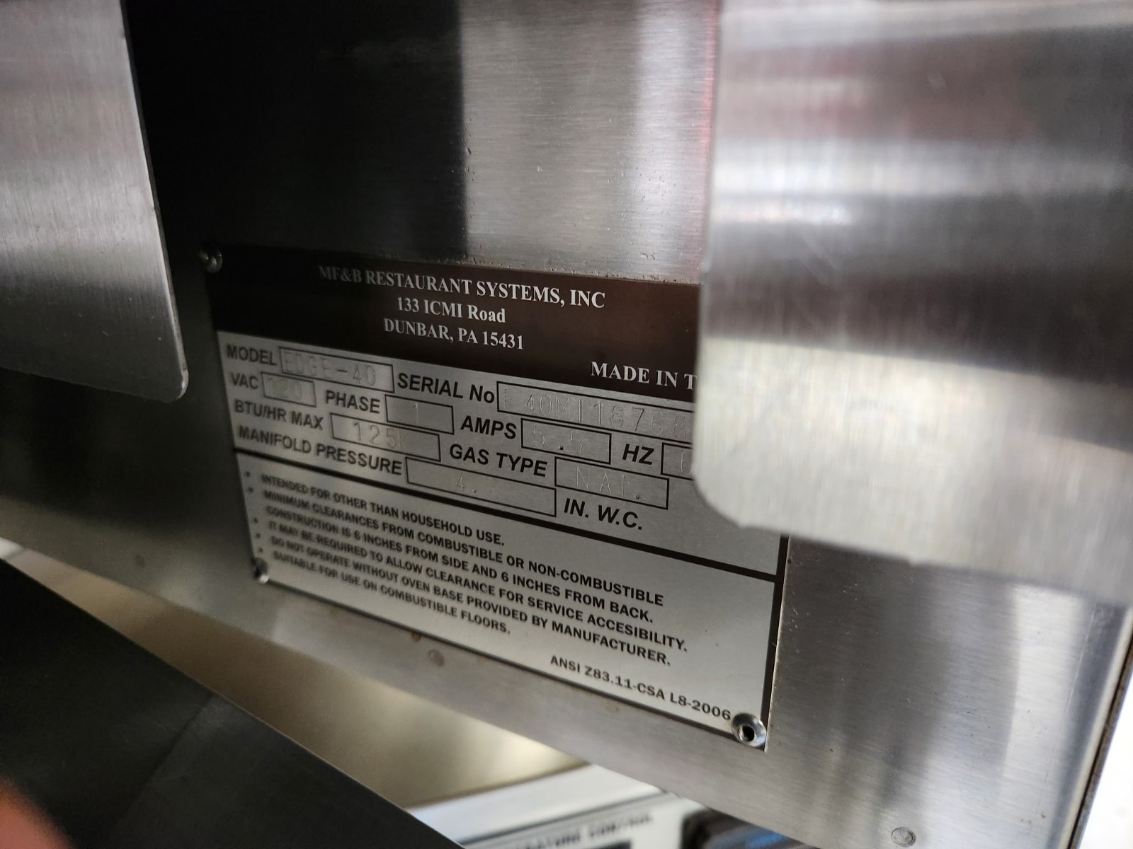 2016 EDGE 3240 Double Deck Conveyor Pizza Oven **Belt Width 32″**