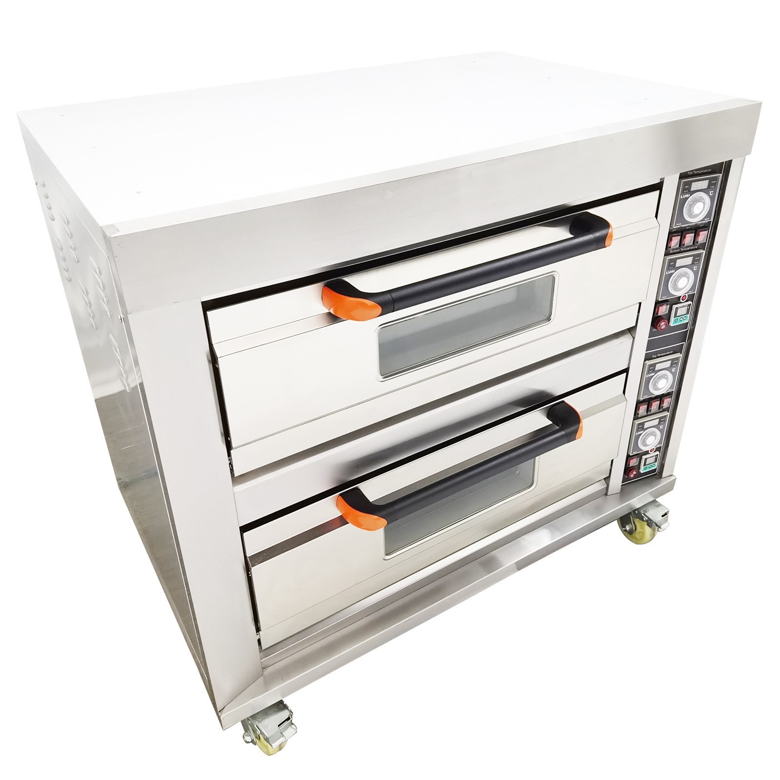 220V Three-phase Portable Commercial Electric Pizza Oven Two-layer Bread Oven
