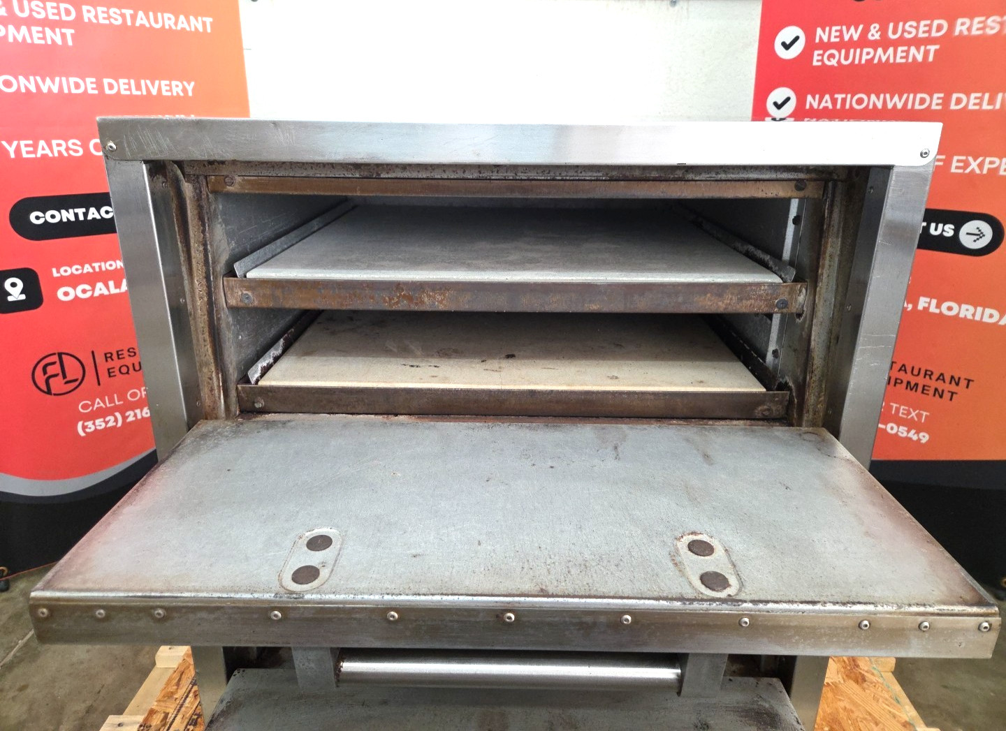 BAKERS PRIDE P46S HearthBake 26″ Electric Countertop Double Deck Pizza Oven