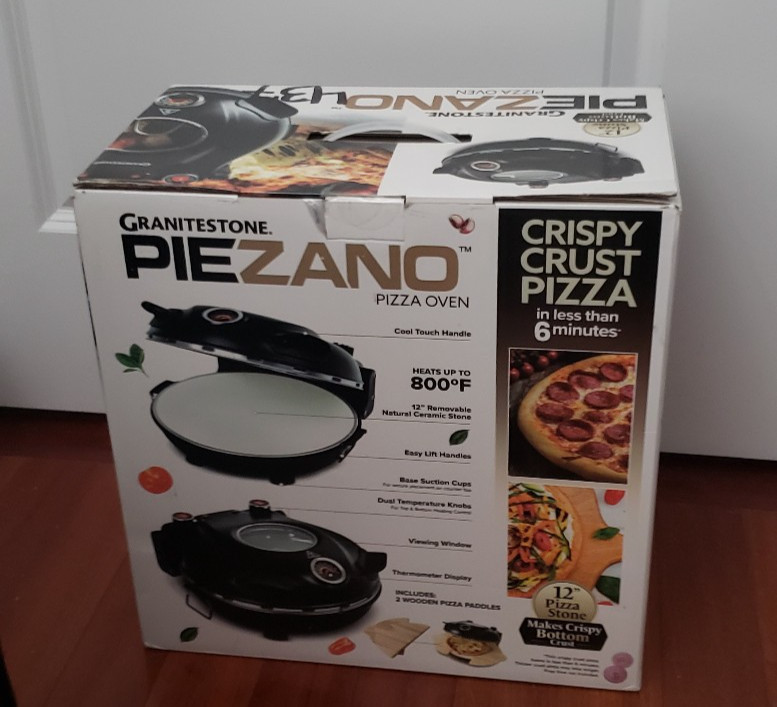 Piezano Pizza Oven PLUS Extras Electric Portable Countertop 12″ Pizza Oven NEW