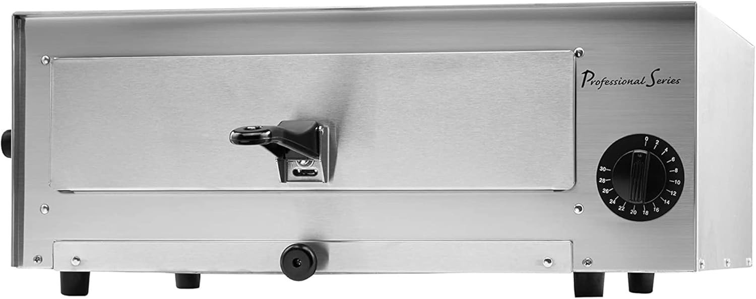 Compact 1450W Professional Series Pizza Maker – Stainless Steel Finish