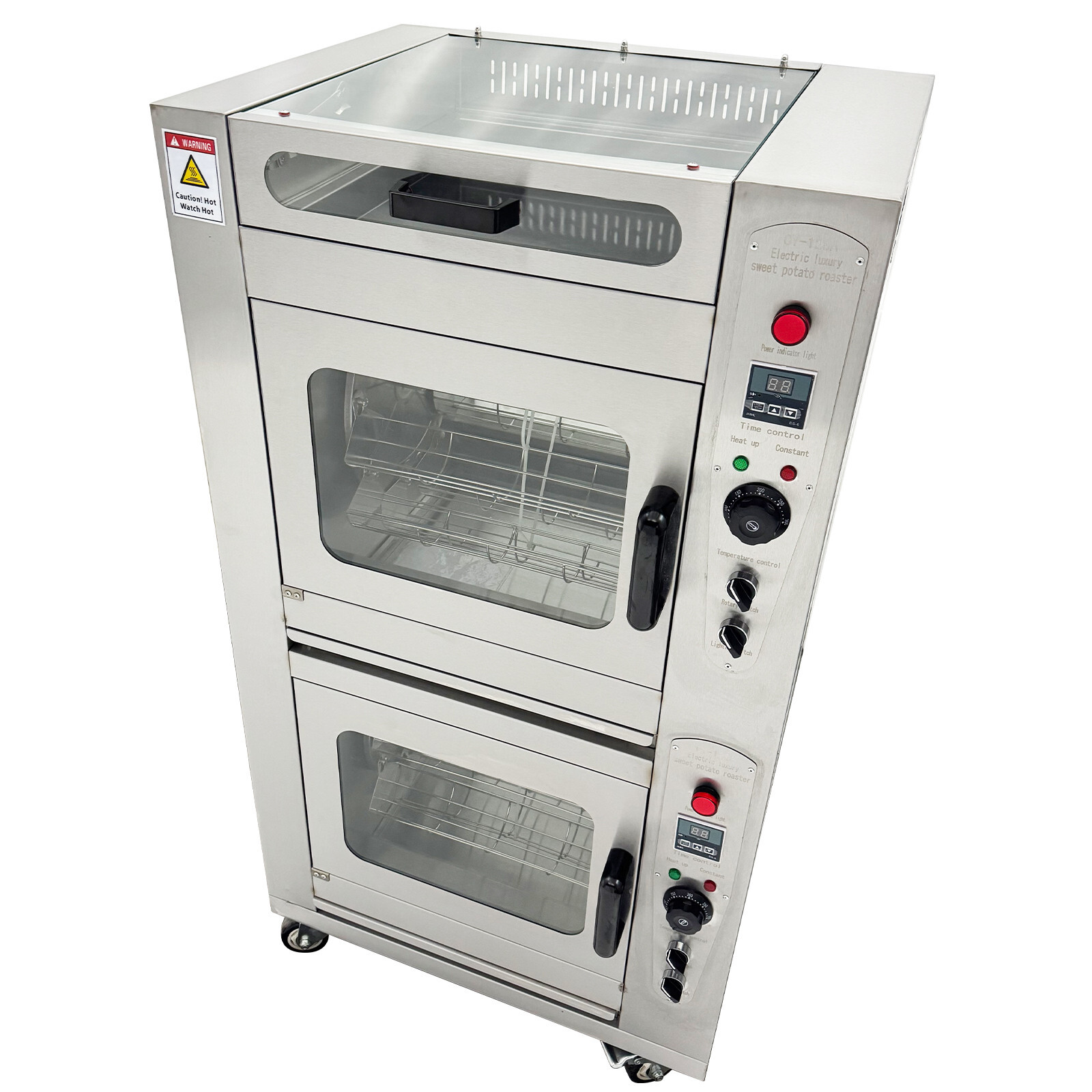 220V Commercial Corn Oven Sweet Potato Roaster Baking Stove Grill Oven