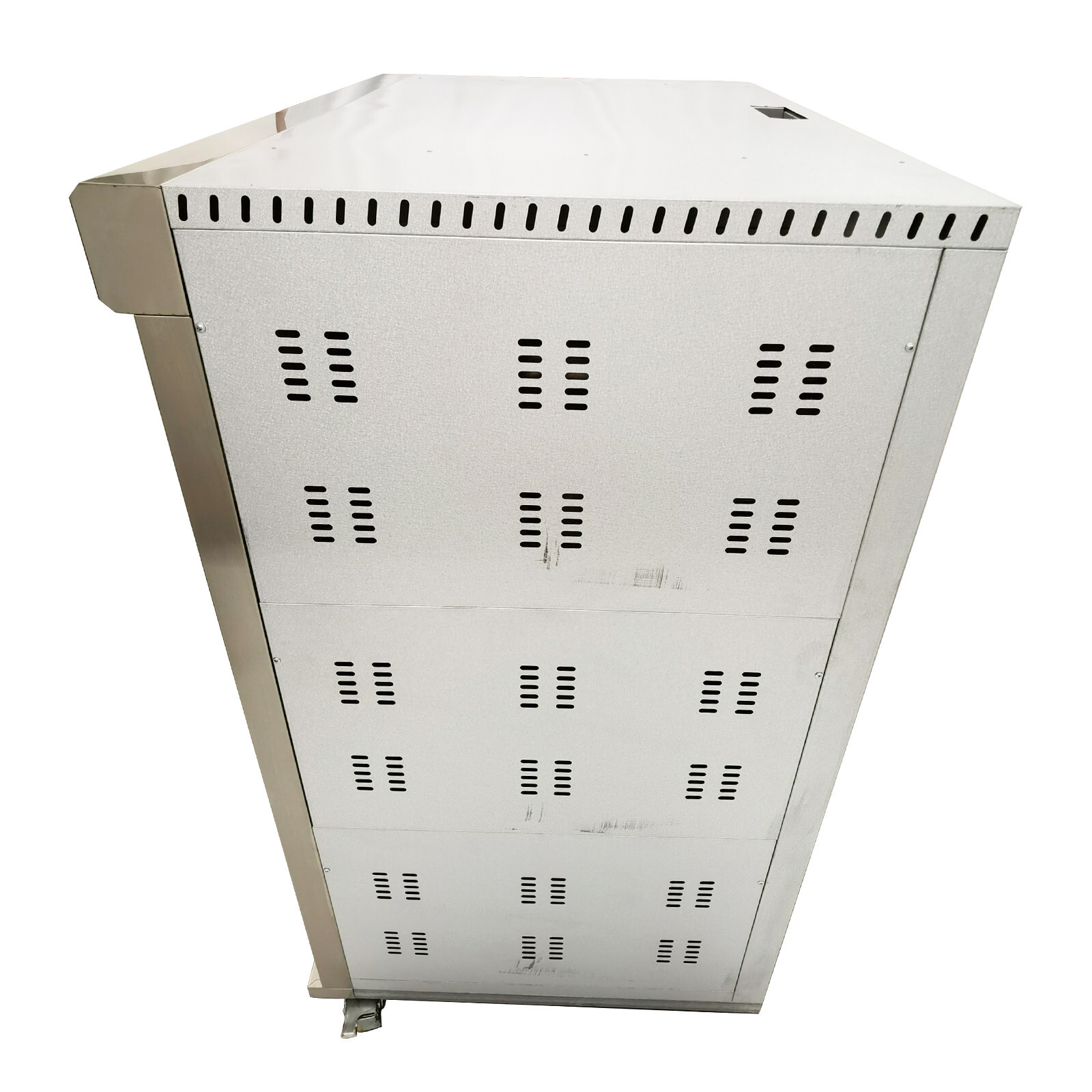 110V Gas Heating Commercial Movable Electric Triple Pizza Oven 6 Baking Sheets