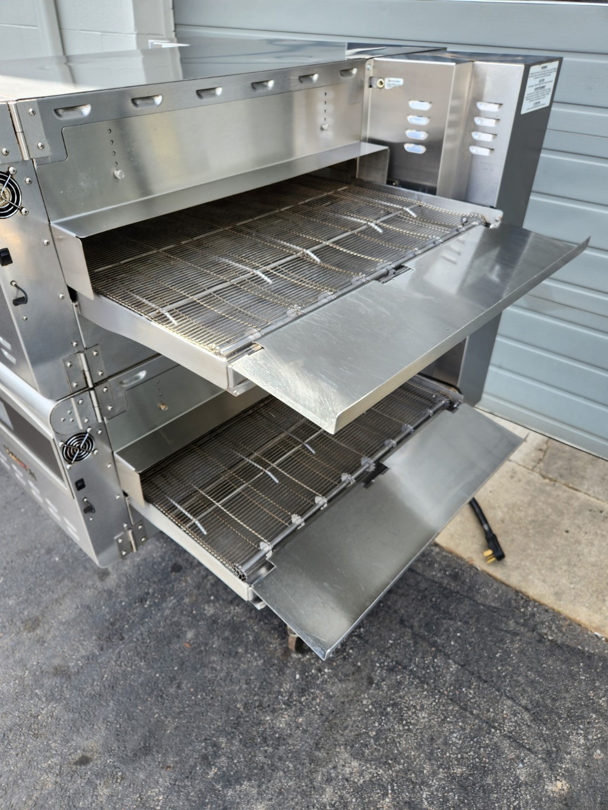 2021/2022 Ovention C2600 Double Stack 3 Phase Ventless Conveyor Pizza Ovens