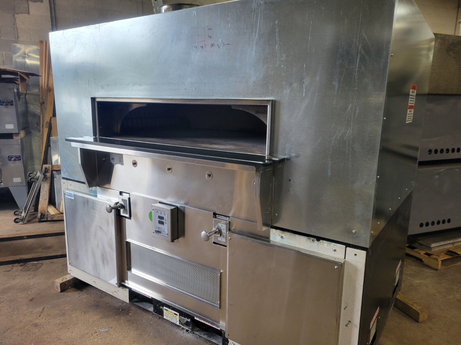 WOODSTONE WS-FD-9660-RFG-LR-IR-NG FIRE DECK OVEN STONE HEARTH OVEN NATURAL GAS