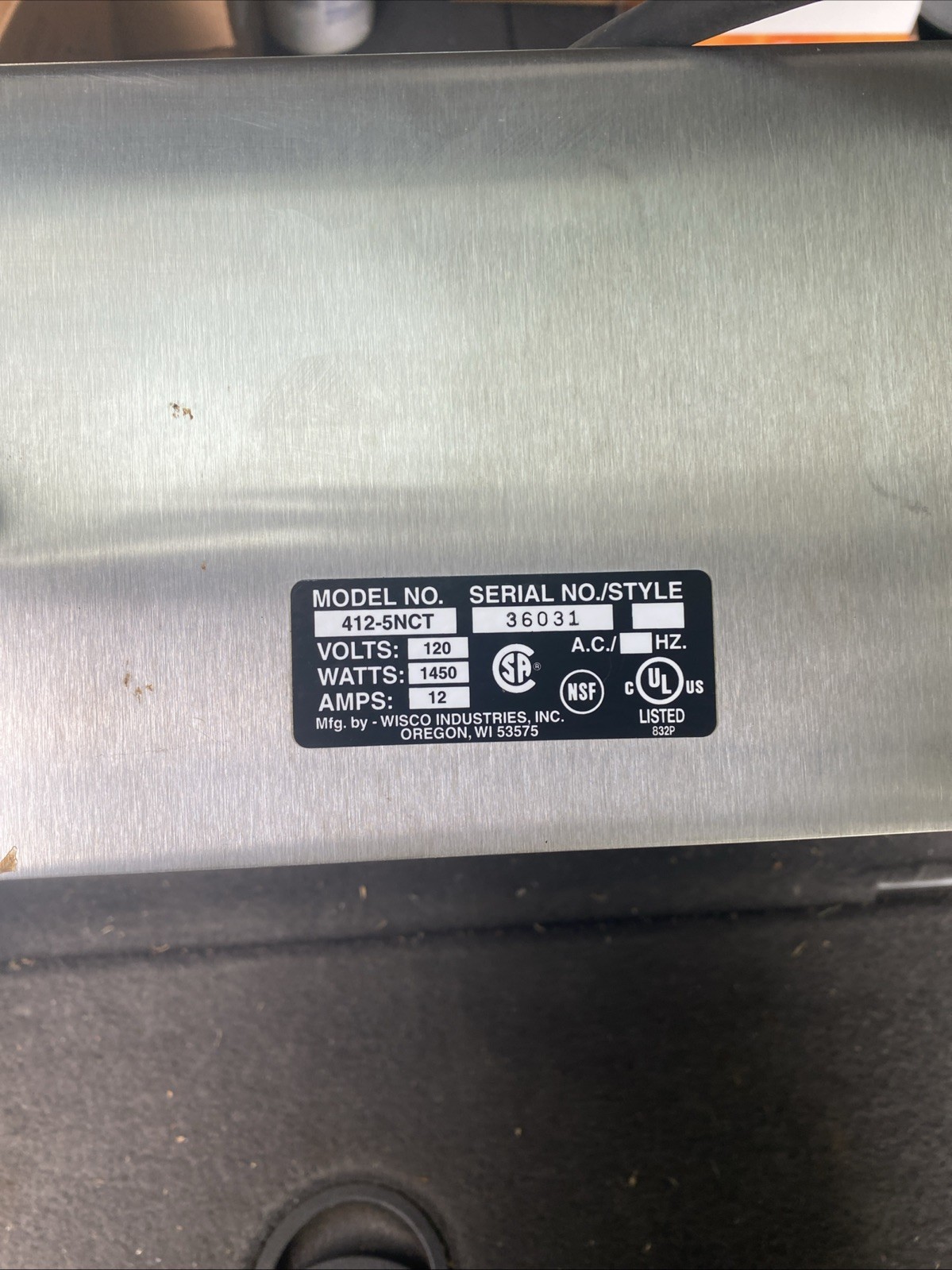 Wisco Industries Pizza Pal Electric Oven Model 412-5NCT TESTED!