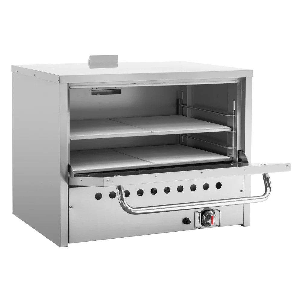NSF 36″ Double Deck Pizza Oven Free Standing Natural Gas Bakery Oven 30″x20″