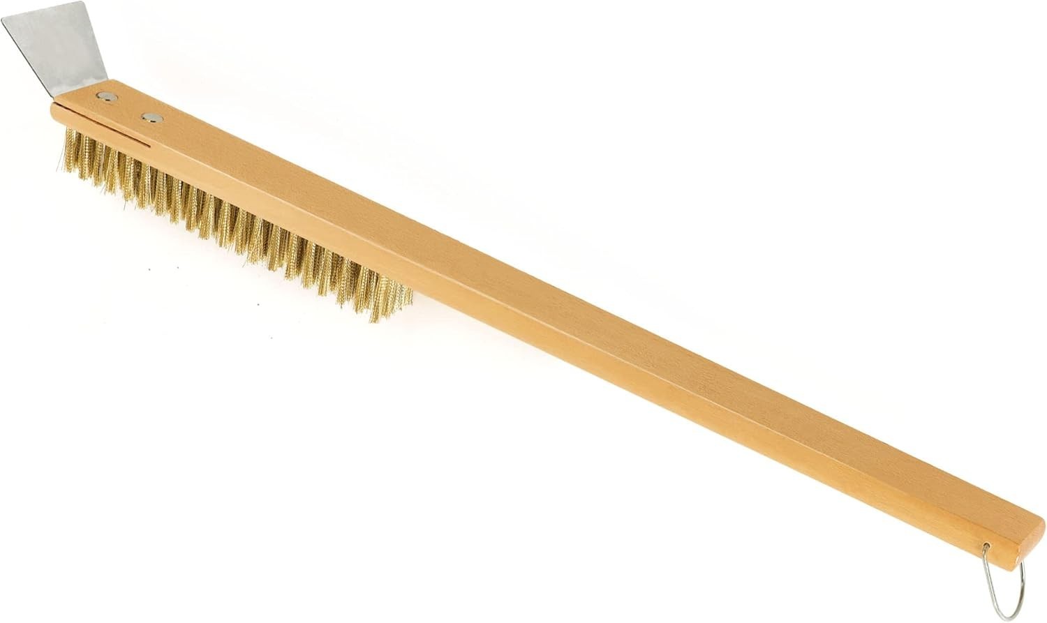 LRUI Outdoor Pizza Oven & Stone Cleaning Brush with Copper Wire & Scraper
