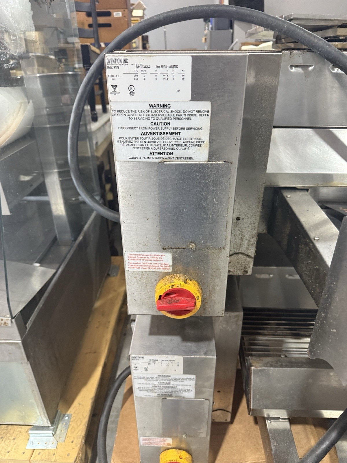 Used Ovention M1718 Matchbox Ventless Electric Impingement Pizza Oven 208/240V 1
