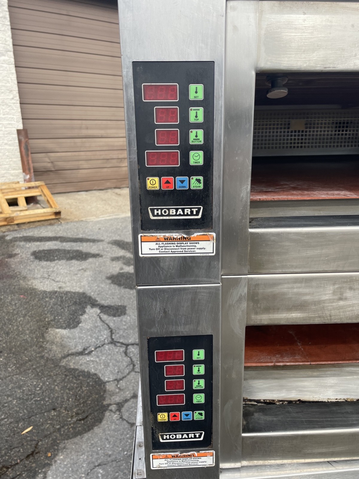 Hobart Double Stack Electric Pizza Deck Oven 208V 3Ph OV400W-3
