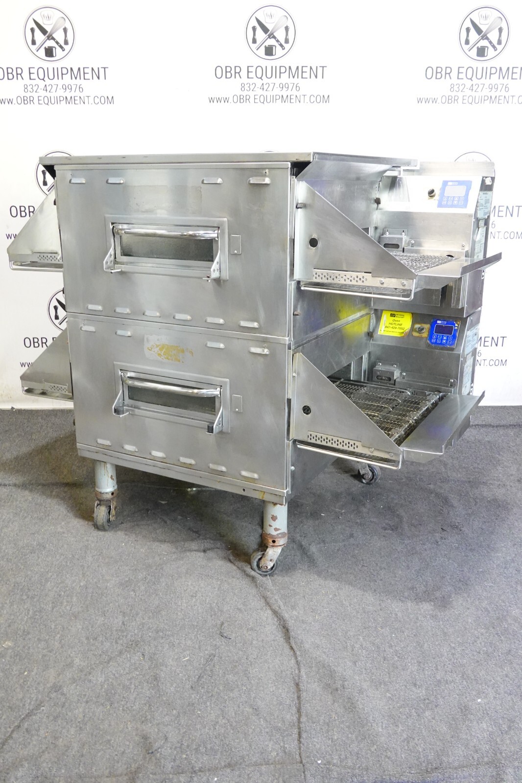 MIDDLEBY MARSHALL DOUBLE STACK PROPANE GAS PIZZA OVEN MODEL PS636G (R TO L)