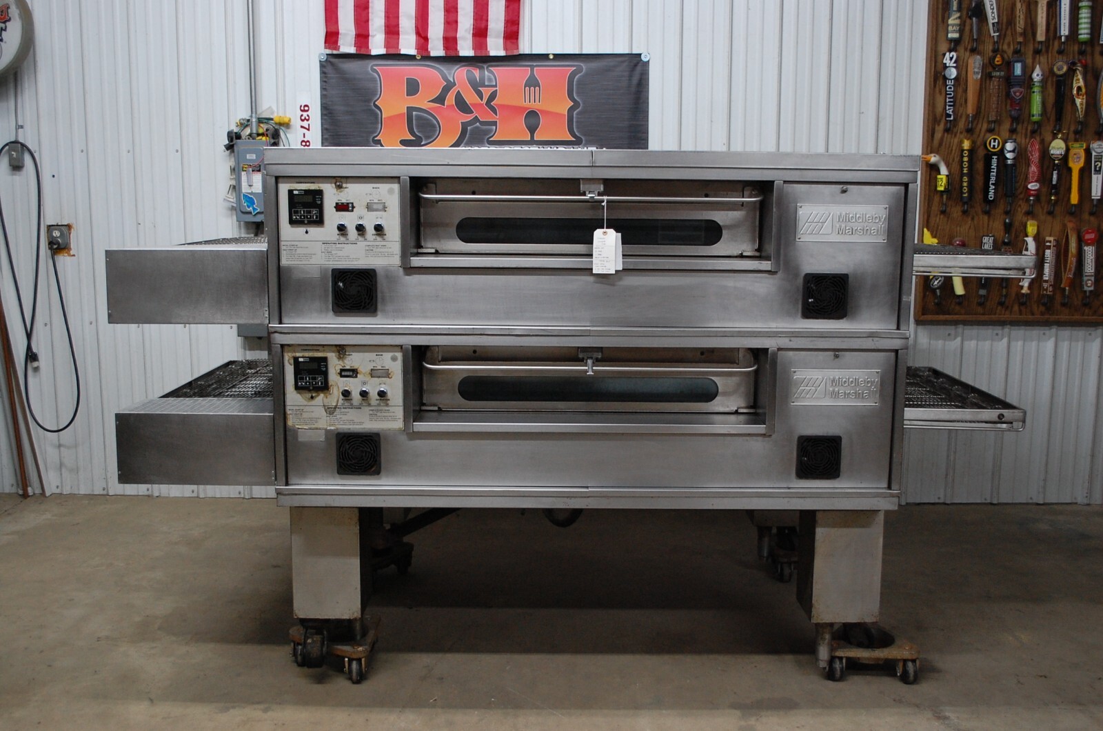 Middleby Marshall PS570G Natural Gas Double Stack Deck 32″ Conveyor Pizza Oven