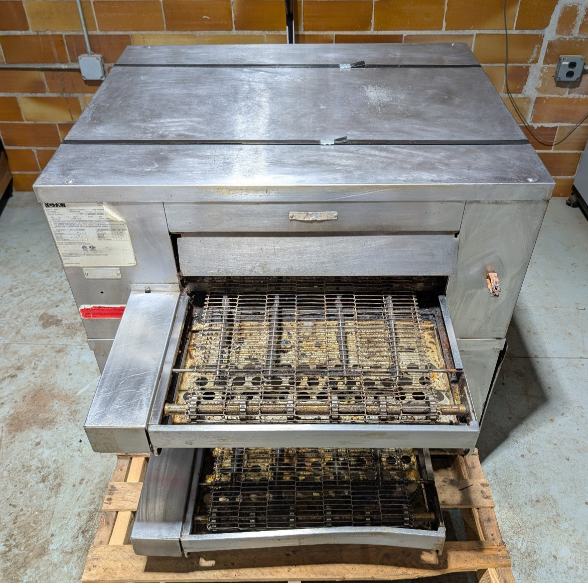 2018 Middleby Marshall CTX DZ33I WOW 2 Double Stack Electric Conveyor Oven 208V